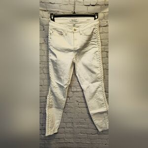 Judy Blue Women's White Straight Leg Jeans